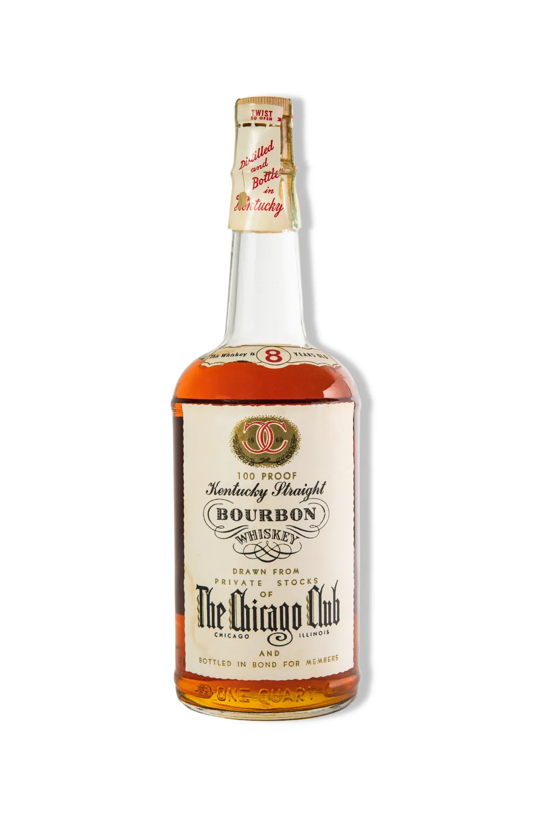 The Chicago Club bottled-in-bond bourbon